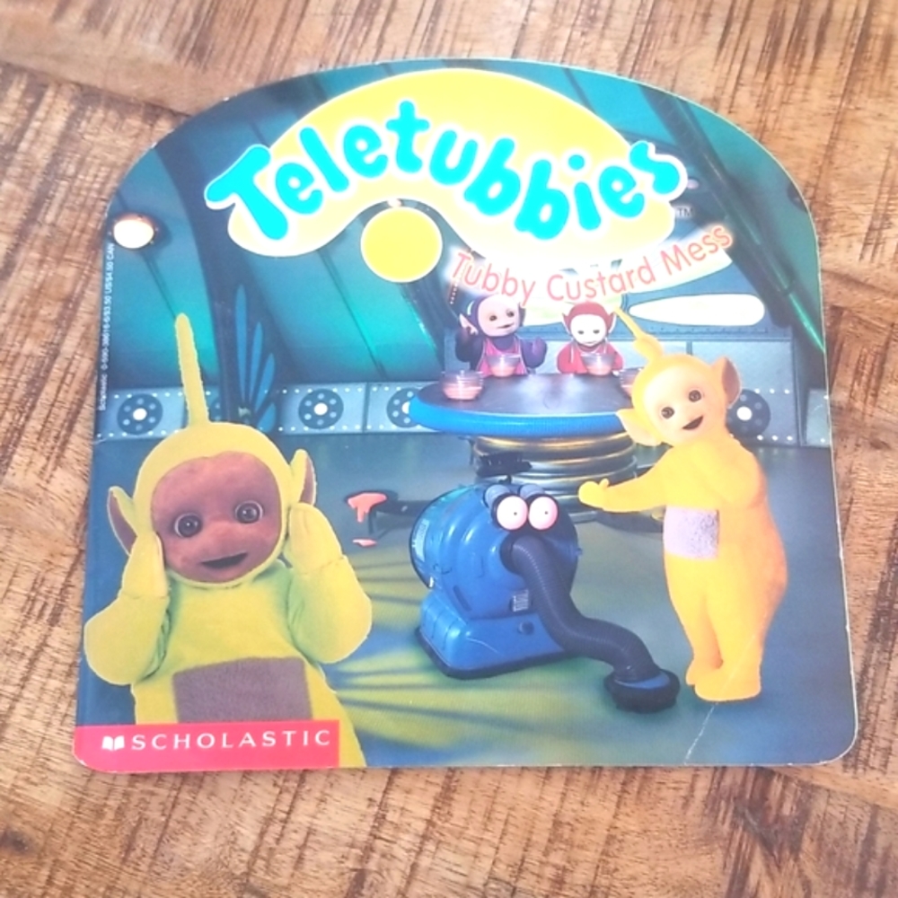 📚 VTG Scholastic Teletubbies Tubby Custard Mess Book 📚